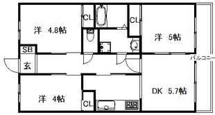 ダイアパレス神戸片山の物件間取画像